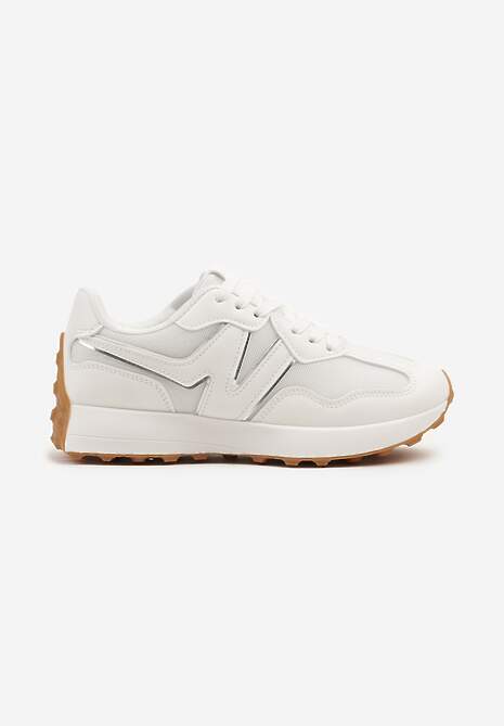 Białe Sneakersy Ozdobione Geometrycznym Motywem Zdivena 4