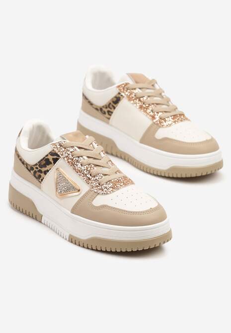 Sneakers Tillidara Bej închis 5