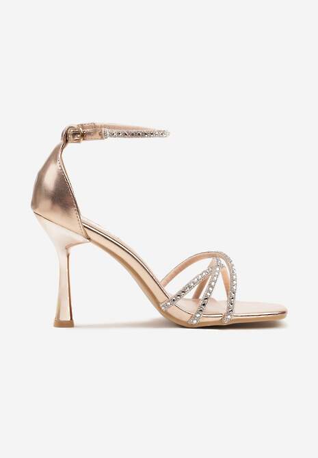 Sandale Beltewi Culoarea șampaniei 4