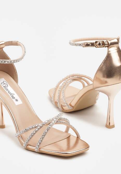 Sandale Beltewi Culoarea șampaniei 6