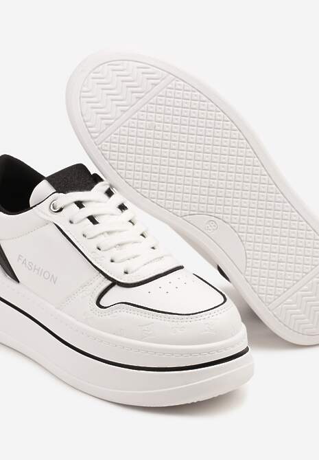 Sneakers Udivoria Alb cu negru 6