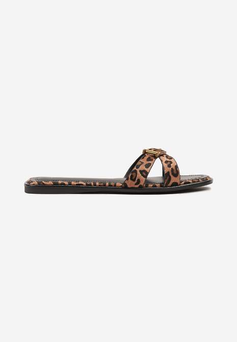 Papuci Quilselia Imprimeu leopard 4