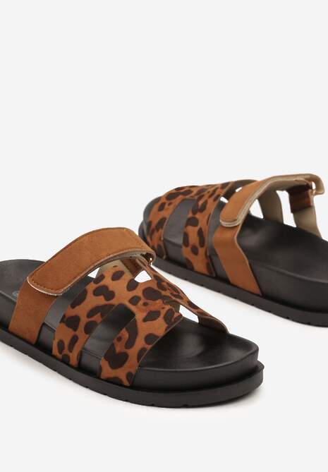 Papuci Nimiarianna Imprimeu leopard 6