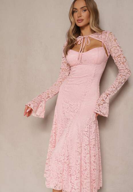 Rochie Roz închis 4