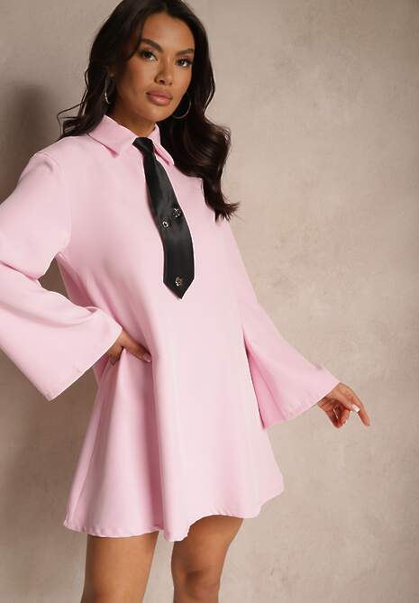 Rochie Salleana Roz 4