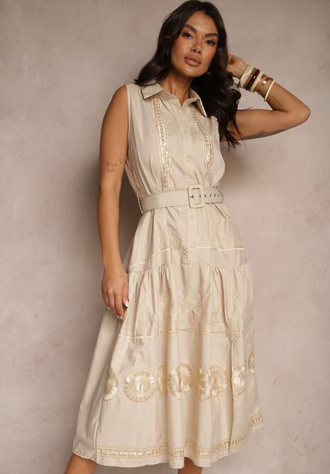 Rochie Talliera Bej 4