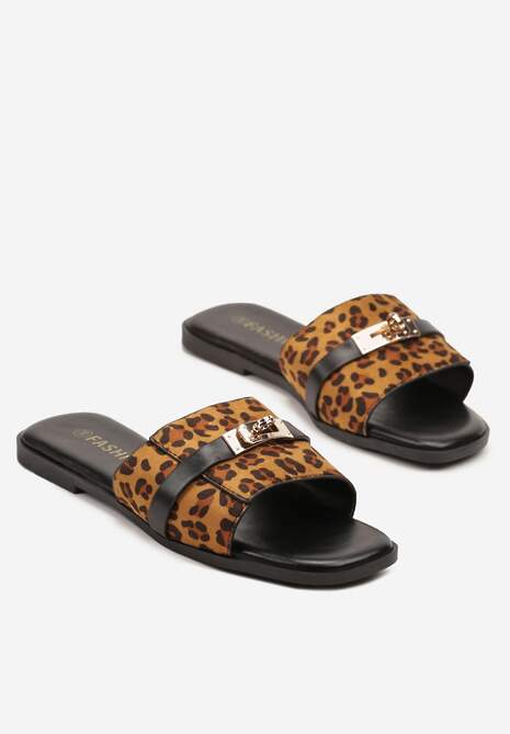 Papuci Morwia Imprimeu leopard 5