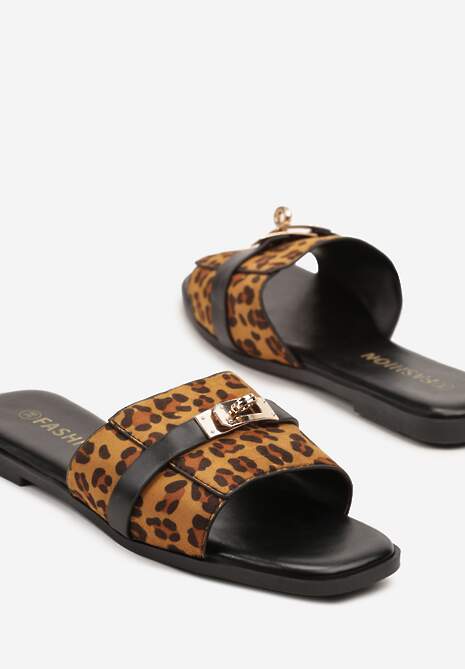 Papuci Morwia Imprimeu leopard 6