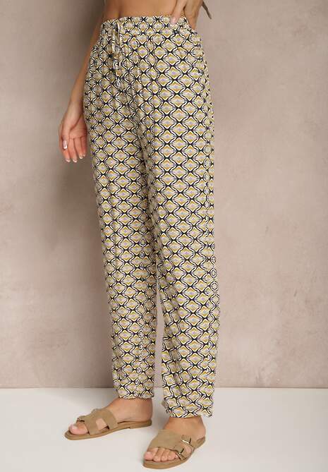 Pantaloni Lisariella Bej închis 4