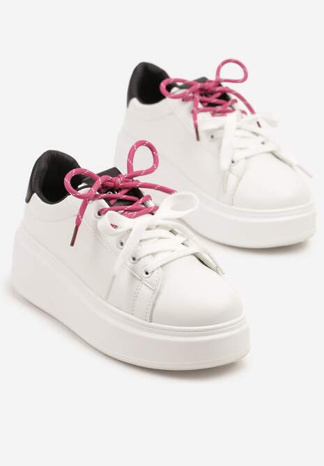Sneakers Alb cu negru 5