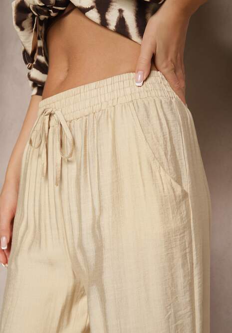 Pantaloni Yaslevia Bej 5