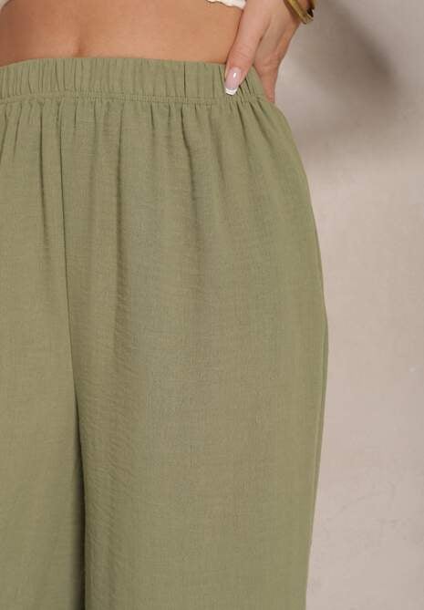 Pantaloni Ollevia Verde închis 5