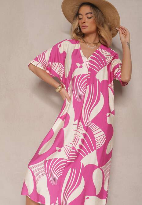 Rochie Sallinori Fucsia 4