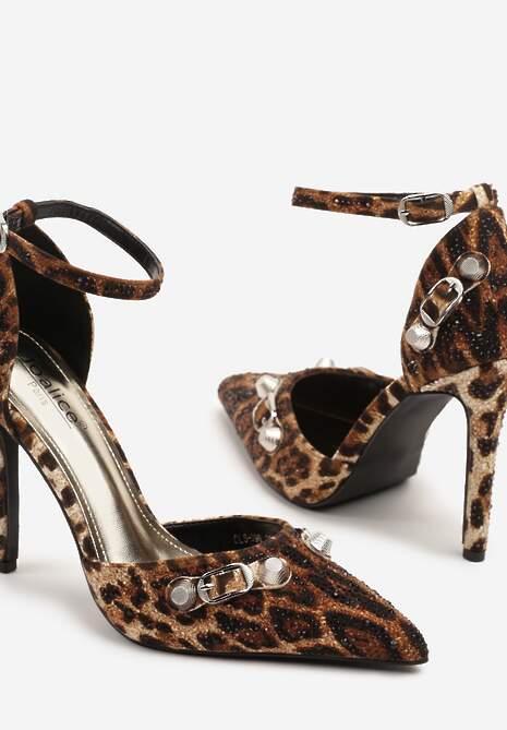 Pantofi stiletto Ridirianne Imprimeu leopard 6