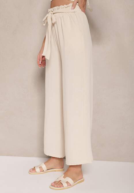 Pantaloni Ivelwia Bej 4