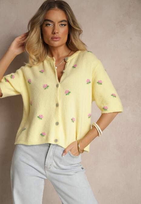 Cardigan Korivelle Galben 4