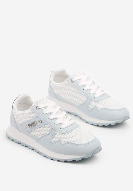 Niebieskie Sneakersy z Ozdobnymi Cyrkoniami Adisona 5