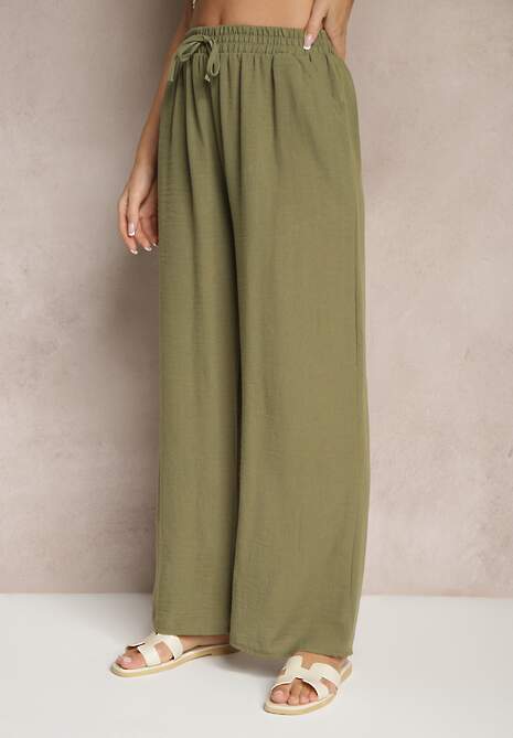 Pantaloni Edilisea Verde închis 4