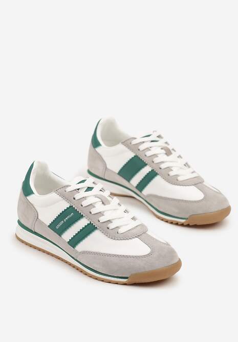 Sneakers Nasnella Alb cu gri 5