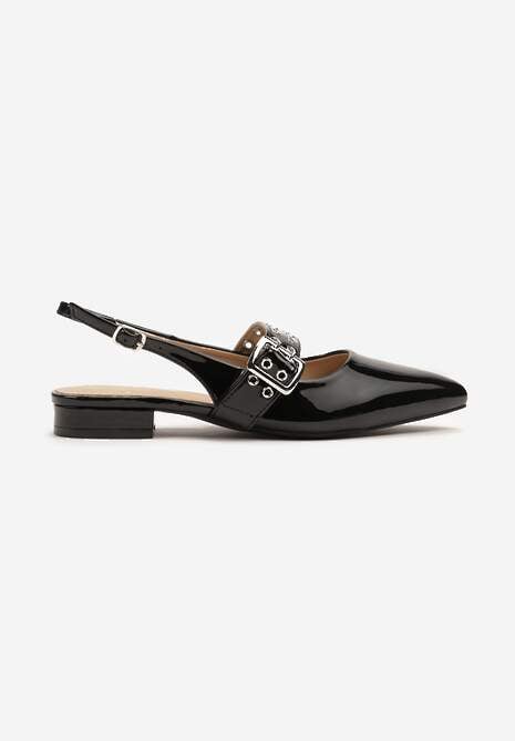 Pantofi cu toc Pollime Negri 4