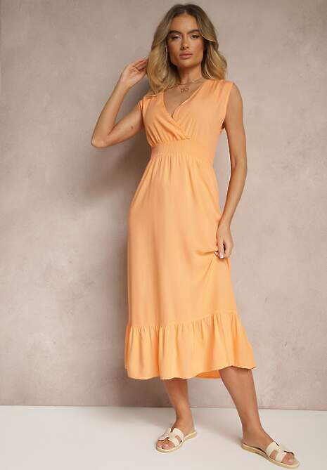 Rochie Ularisela Portocalie 4