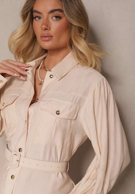 Rochie Lisandrila Bej 5