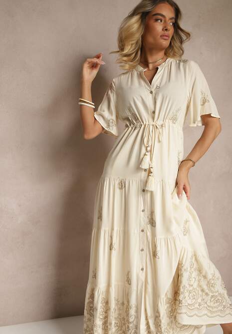Rochie Falvania Bej 4