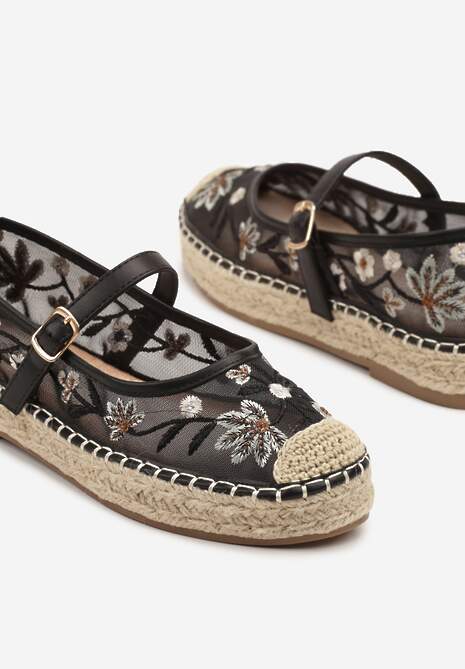 Espadrile Evelritia Negre 6