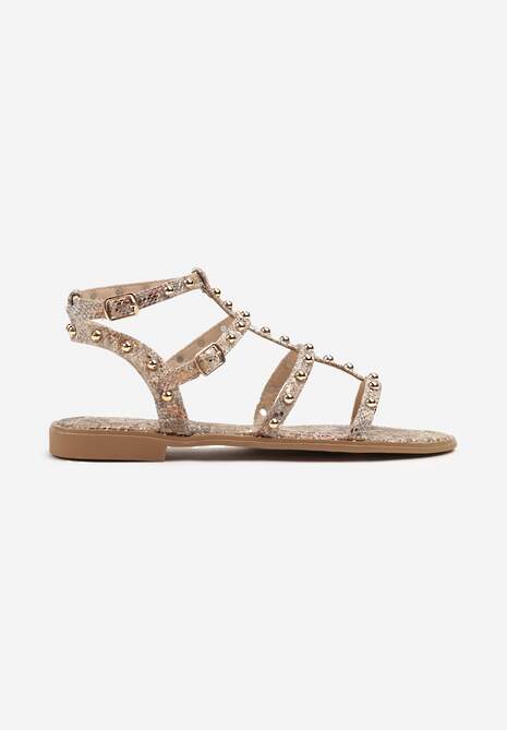 Sandale Milritia Print piele de șarpe 4