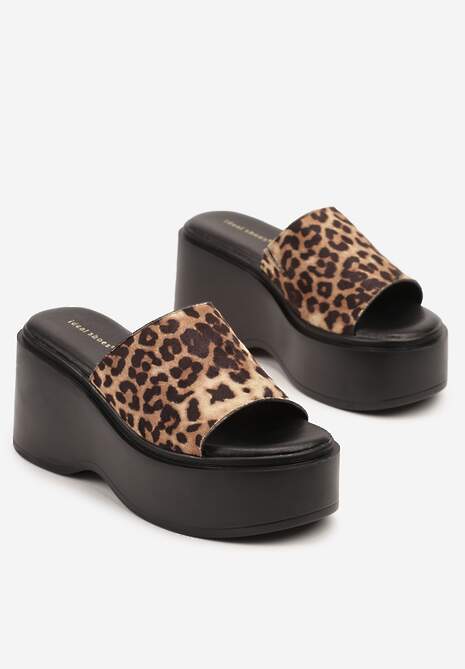 Papuci Faliriela Imprimeu leopard 5
