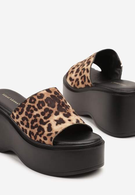Papuci Faliriela Imprimeu leopard 6