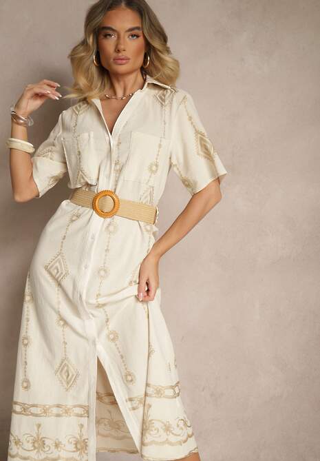 Rochie Sariene Bej 4