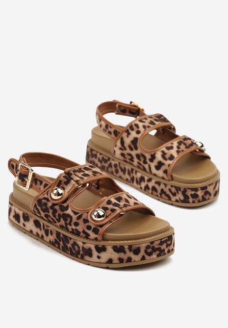 Sandale Pollani Imprimeu leopard 5