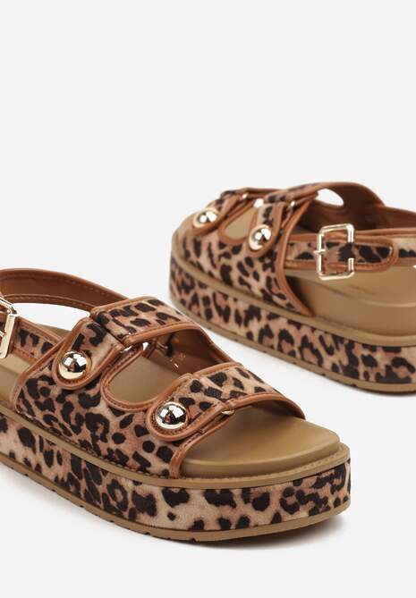 Sandale Pollani Imprimeu leopard 6