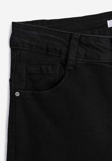 Czarne Jeansy o Fasonie Skinny Push Up Vosea 6