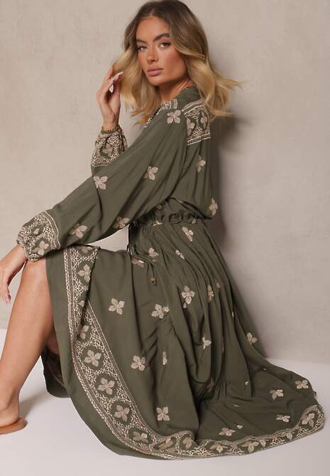 Rochie Zenlio Verde închis 4