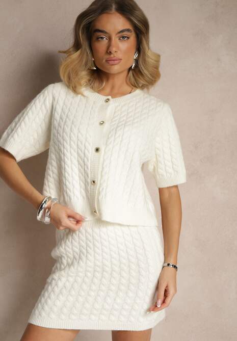 Cardigan Halanira Alb 4
