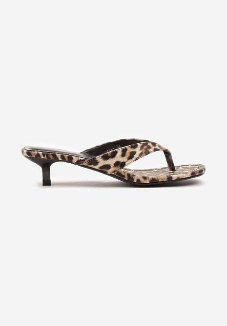 Papuci Ulritia Imprimeu leopard 4