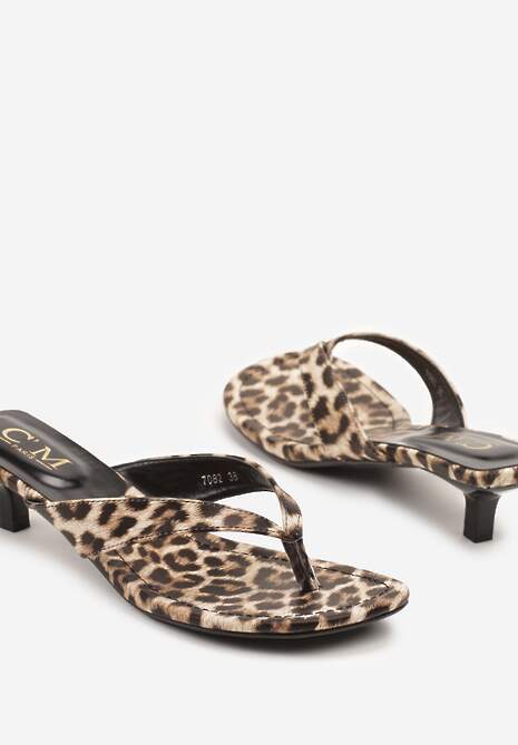 Papuci Ulritia Imprimeu leopard 6