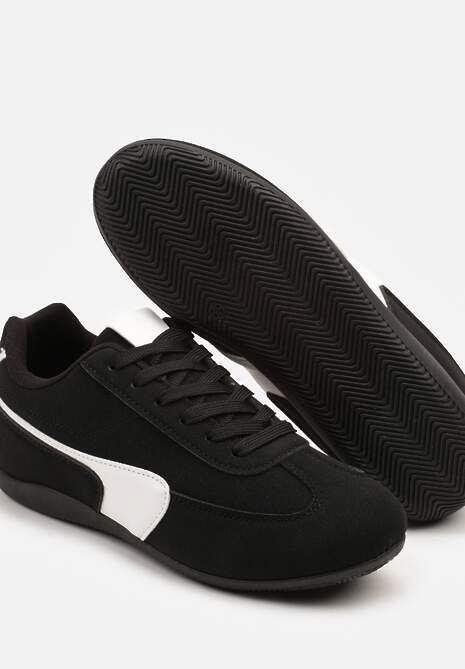 Czarne Sneakersy Typu Klasyczne Tenisówki Zelritia 6