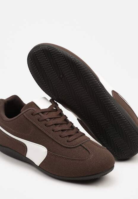 Brązowe Sneakersy Typu Klasyczne Tenisówki Zelritia 6
