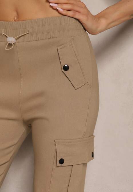 Pantaloni Evianirae Bej închis 5