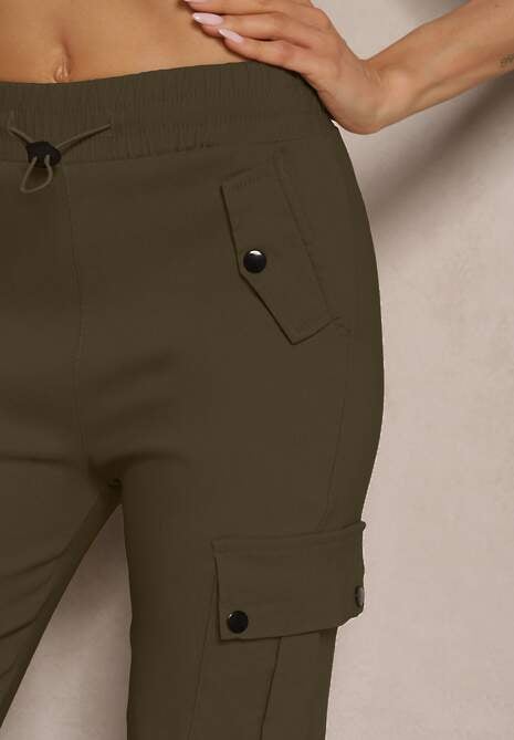 Pantaloni Evianirae Verde închis 5