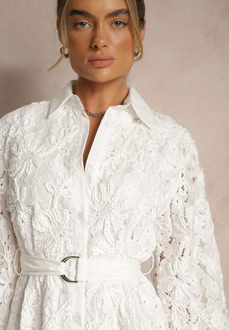 Rochie Roniella Albă 5