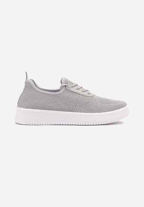 Szare Siateczkowe Buty Sportowe Sneakersy Eravessa 4