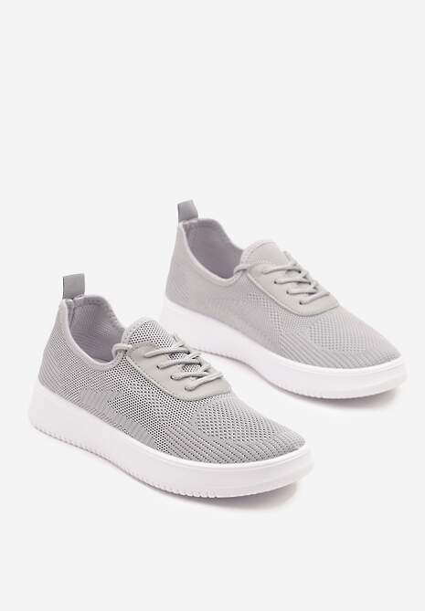 Szare Siateczkowe Buty Sportowe Sneakersy Eravessa 5