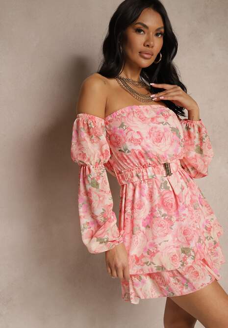 Rochie Zelmoi Roz deschis 4