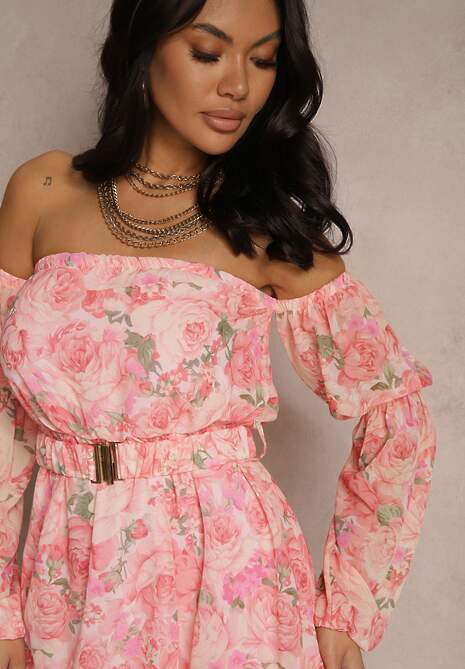 Rochie Zelmoi Roz deschis 5