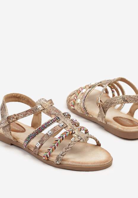 Sandale Ronevera Print piele de șarpe 6