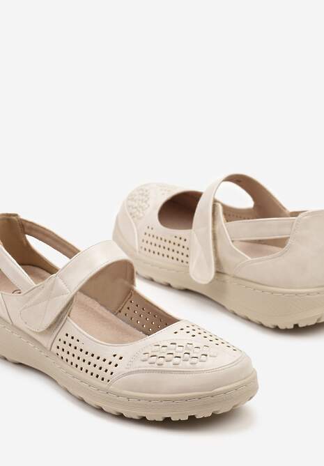 Pantofi casual Vornira Bej 6